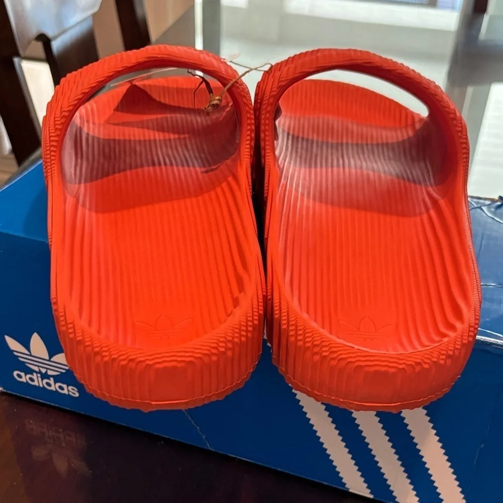 Adidas Adilette 22 Bold Orange/Red Slides size 13